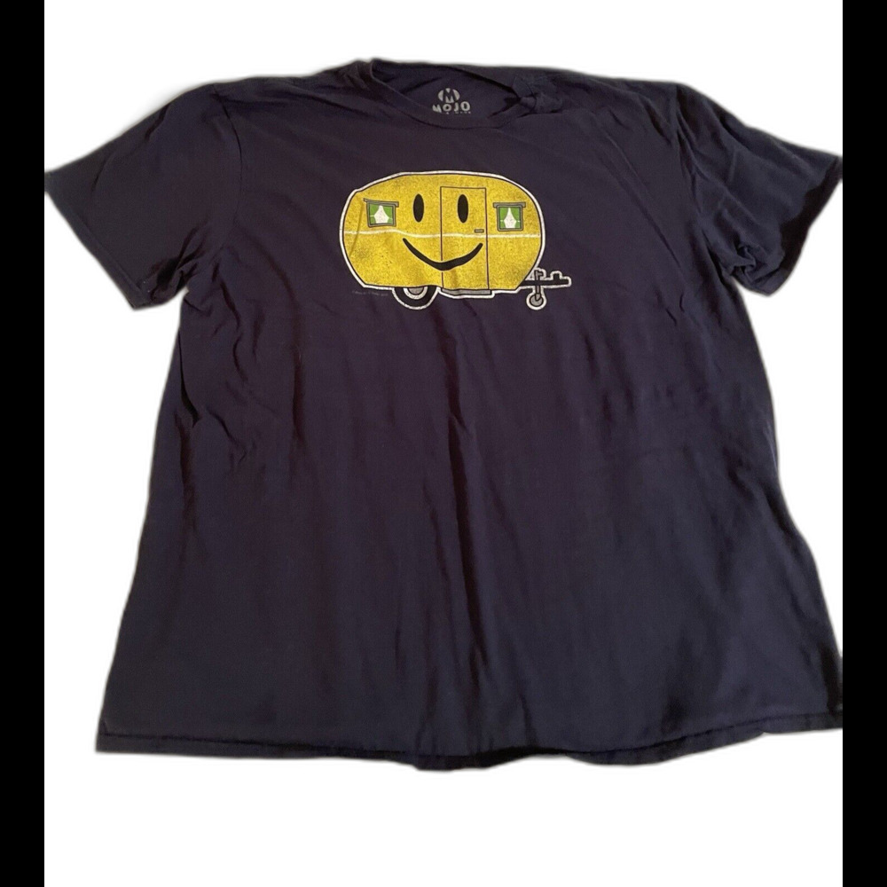 Mojo T Shirt Size 2XL Black Happy Camper T Shirt